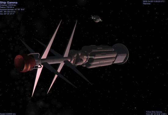 A fusion ship in Barnard Belt